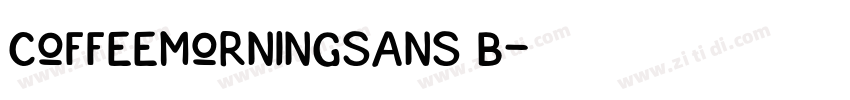 CoffeeMorningSans B字体转换